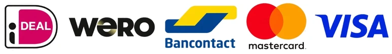 Betaalmethoden: iDEAL, Wero, Bancontact, Mastercard, Visa